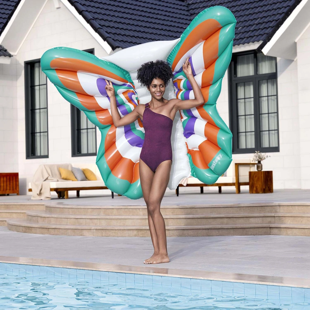 Poolmadrass Boho Butterfly 1,93 x 1,76 m