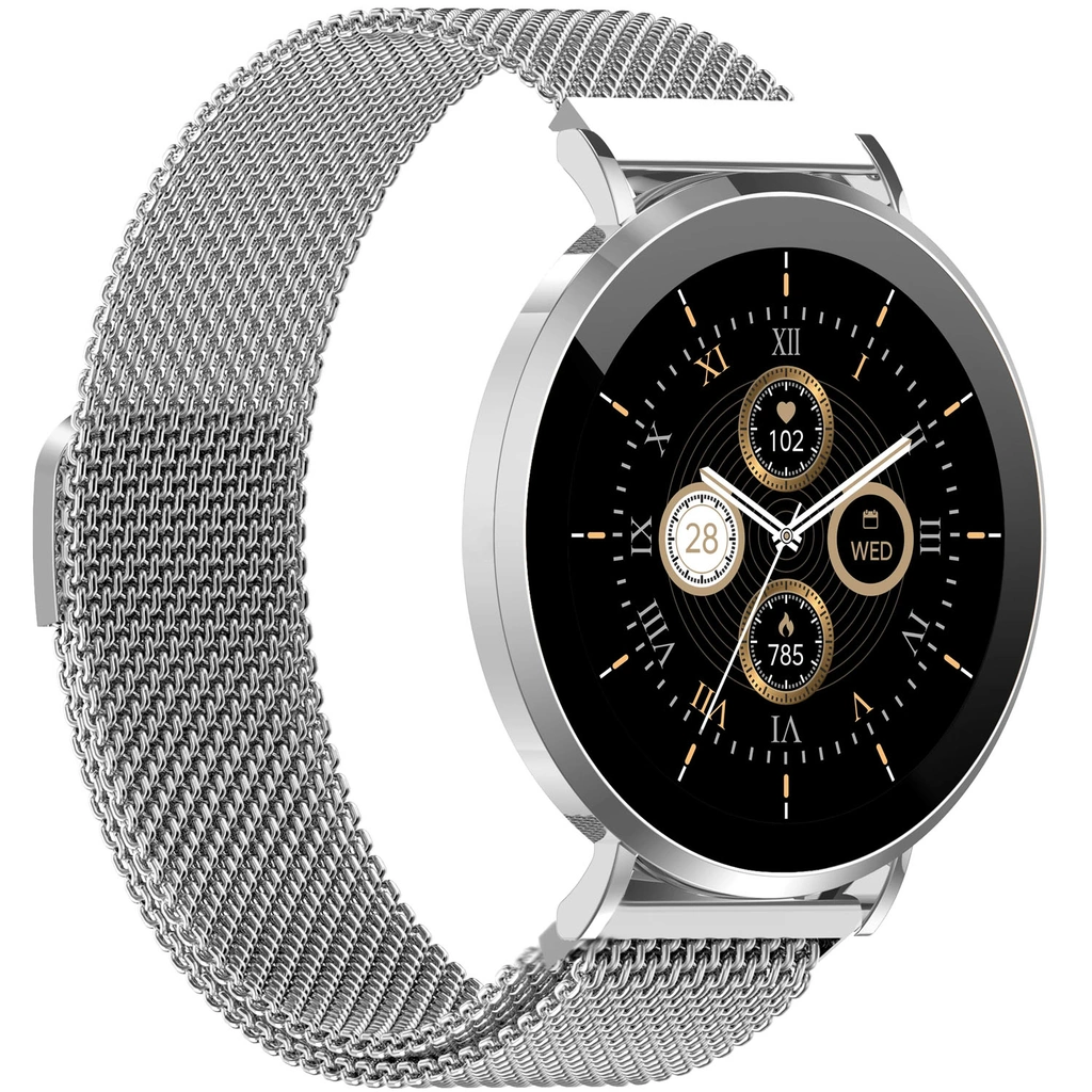 SmartWatch AMOLED Hälsokoll Sport-läge SWC-394S Silver