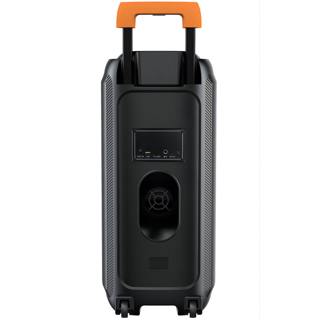 Högtalare Bluetooth 2X8" woofers 60W Batteri LED-ljus TSP-456 Svart