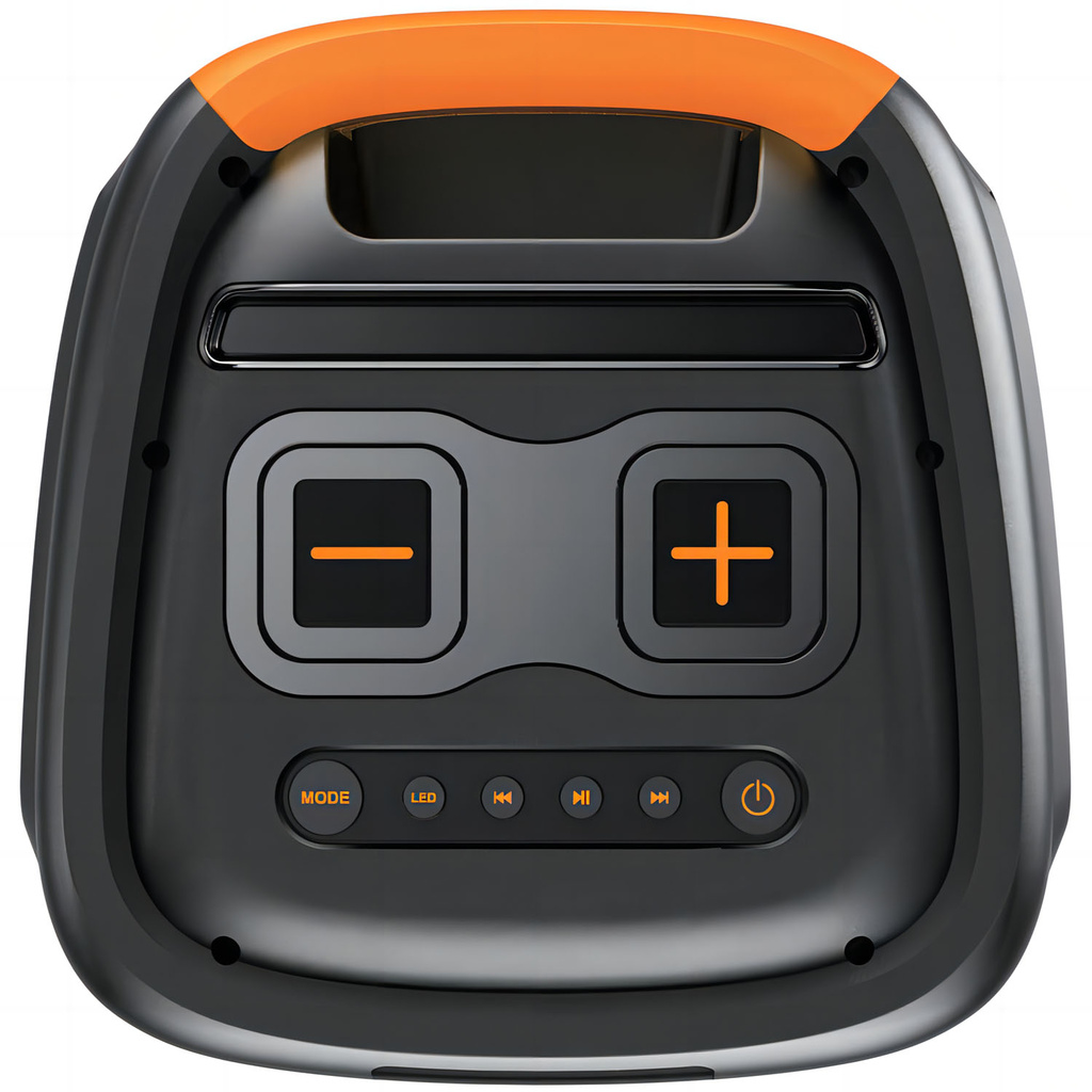 Högtalare Bluetooth 2X8" woofers 60W Batteri LED-ljus TSP-456 Svart