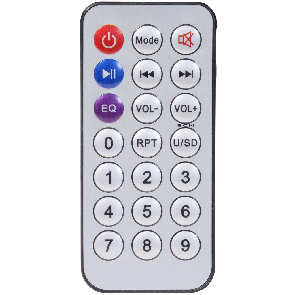 Högtalare Bluetooth 2x10" woofer 100W Batteri LED-ljus BPS-458 Svart