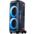 Högtalare Bluetooth 2x10" woofers 200W Batteri LED-ljus BPS-470 Svart