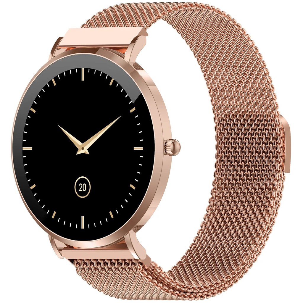 SmartWatch AMOLED Hälsokoll Sport-läge SWC-394S Rosé