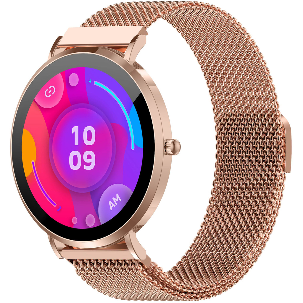 SmartWatch AMOLED Hälsokoll Sport-läge SWC-394S Rosé