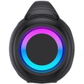 Högtalare Bluetooth 2x20W RMS Ljuseffekter Laddbart batteri BTG-618 Svart