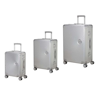 Resväskor 3-pack Soundbox Alu Silver