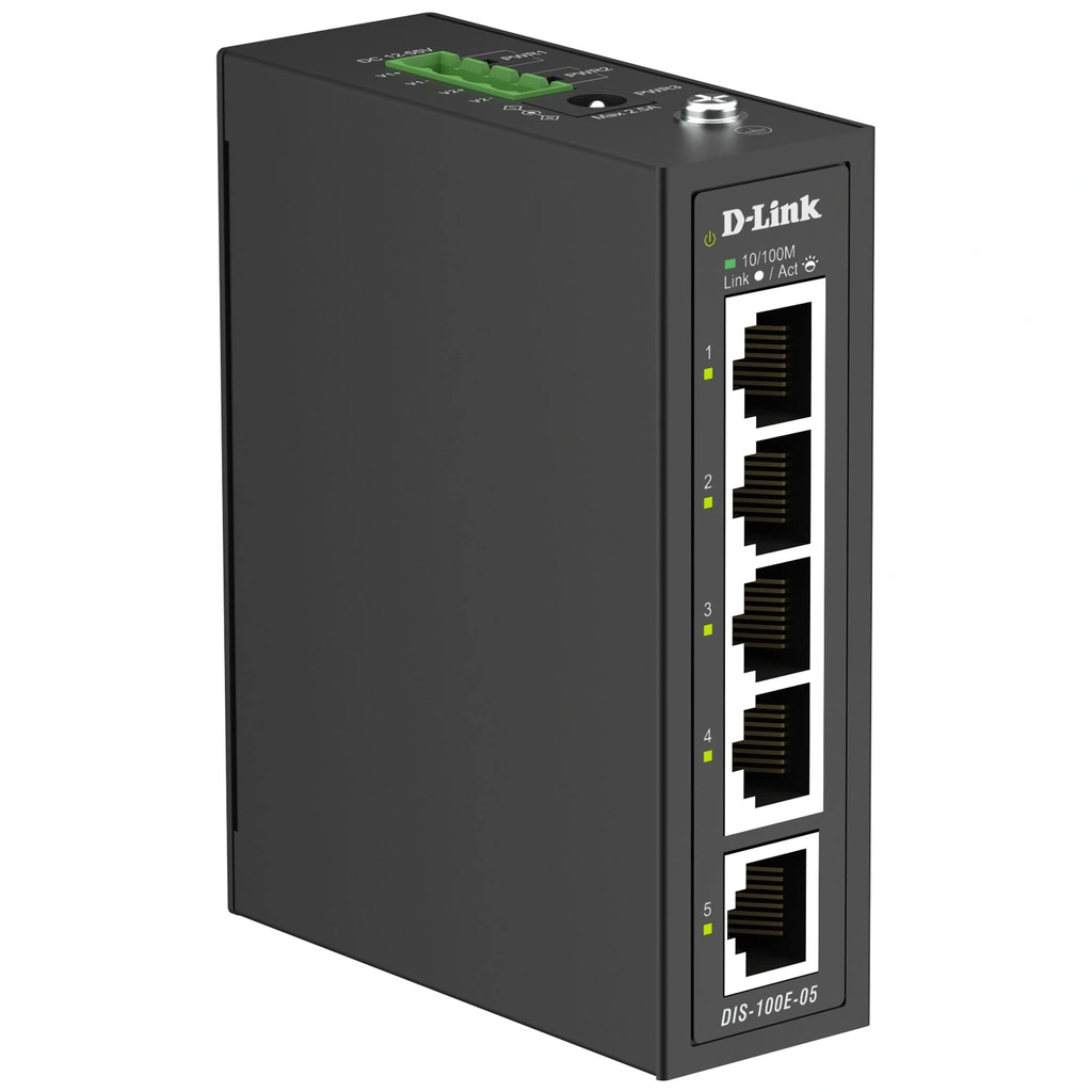 DIS-100E-05 5-port Gigabit Industriell Switch Fast Ethernet