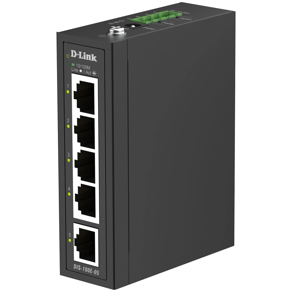 DIS-100E-05 5-port Gigabit Industriell Switch Fast Ethernet