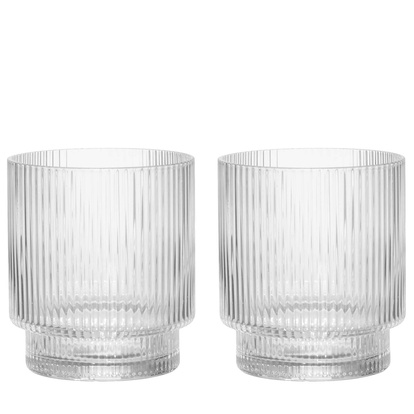Dricksglas räfflat 31 cl 2-pack