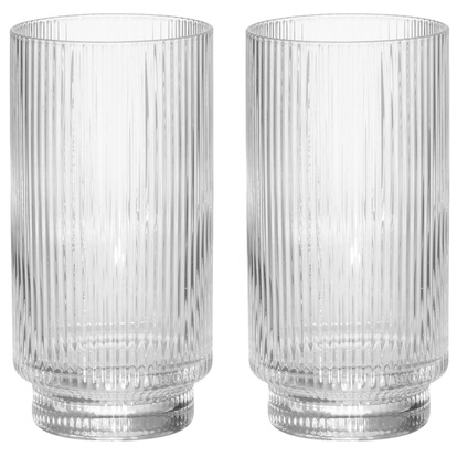 Dricksglas räfflat 49 cl 2-pack