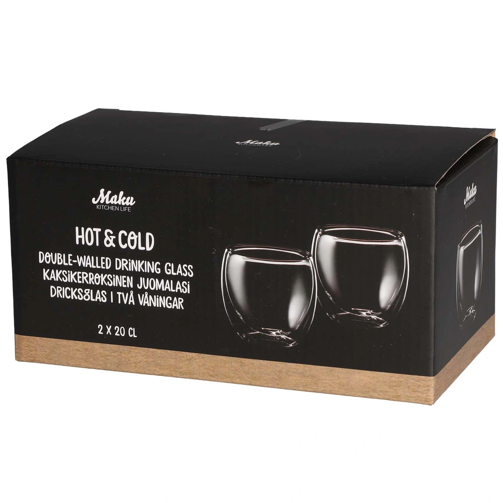 Dubbelväggade glas 20 cl 2-pack