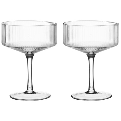 Cocktailglas räfflat 20 cl 2-pack