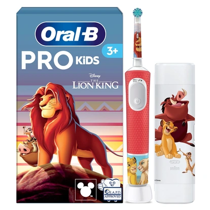 Eltandborste  Vitality Pro Kids Lion King + resefodral