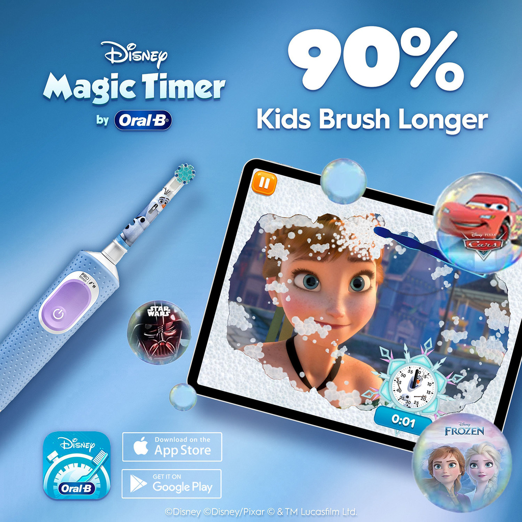 Eltandborste  Vitality Pro Kids Frozen + resefodral