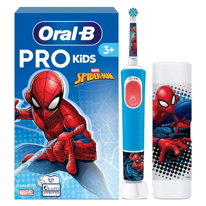 Eltandborste  Vitality Pro Spiderman + resefodral