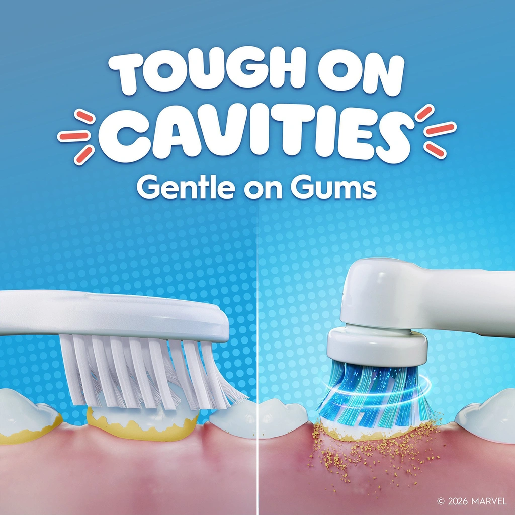 Eltandborste  Vitality Pro Spiderman + resefodral