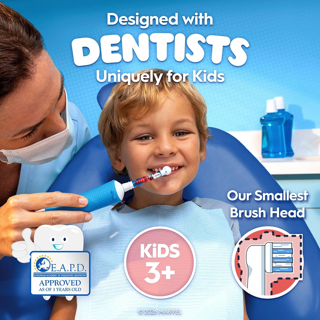 Eltandborste  Vitality Pro Spiderman + resefodral