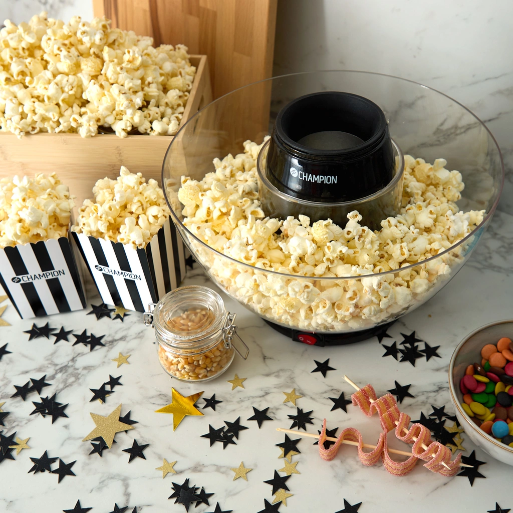 Popcornmaskin Pop-in-bowl PCM300 Svart Metallic