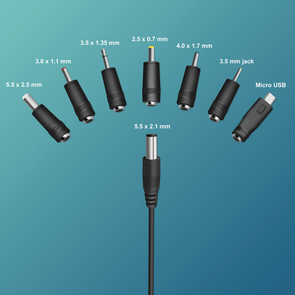 Nätadapter 230V-> 3-12V 2A 24W
