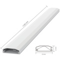 Kabelkanal 75x6x2 cm Plast Vit
