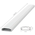 Kabelkanal 75x6x2 cm Plast Vit