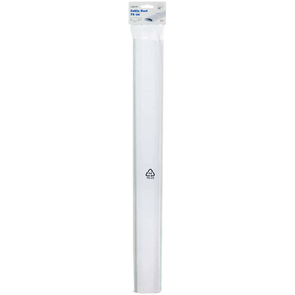 Kabelkanal 75x6x2 cm Plast Vit