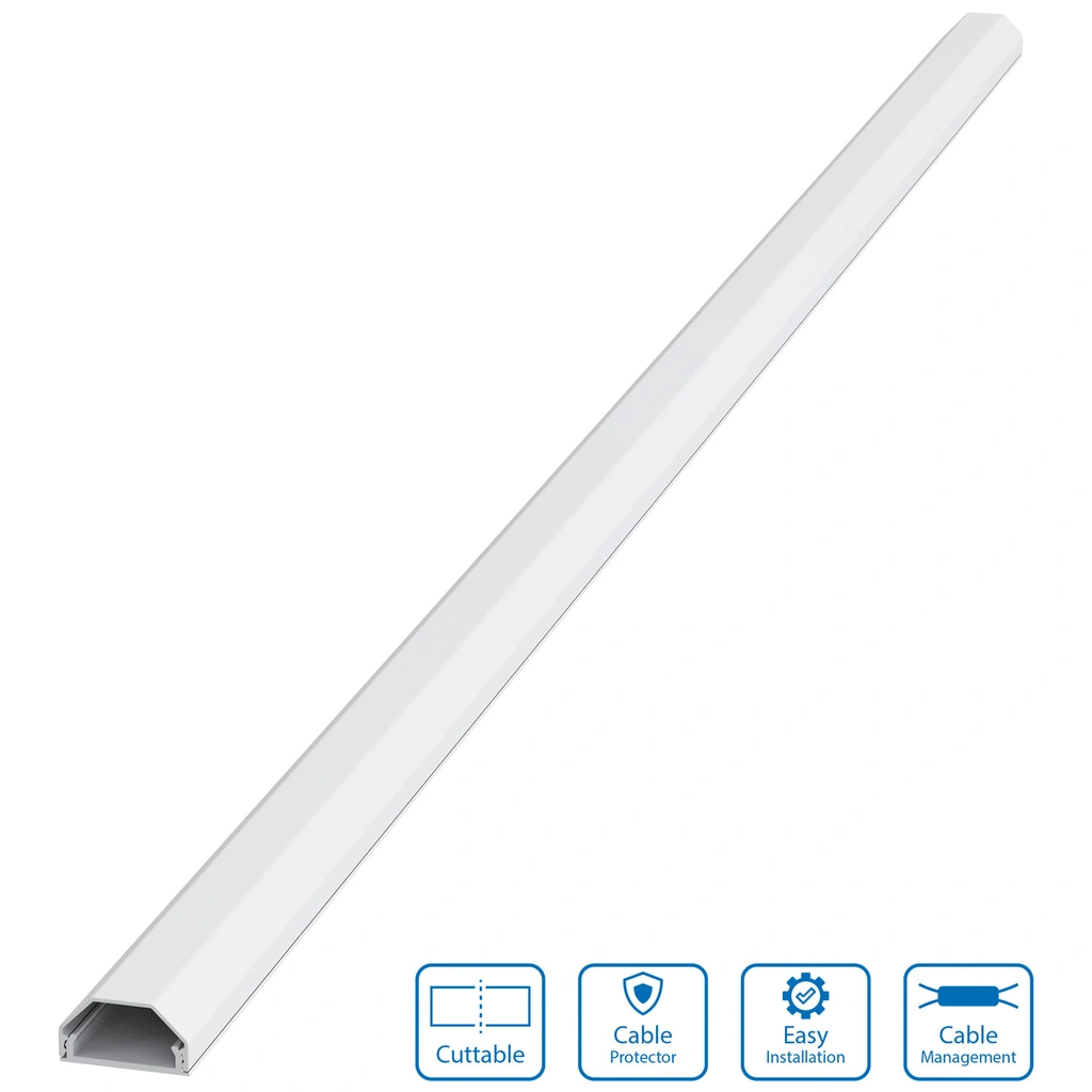 Cable Channel, Alu, 1100x33x18mm, white