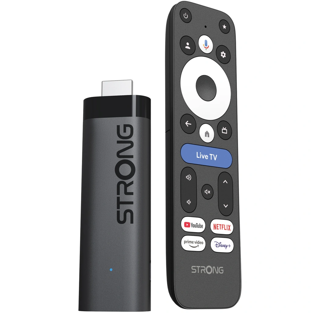 TV-sticka 4K WiFi Google TV LEAP-NOVA  Svart