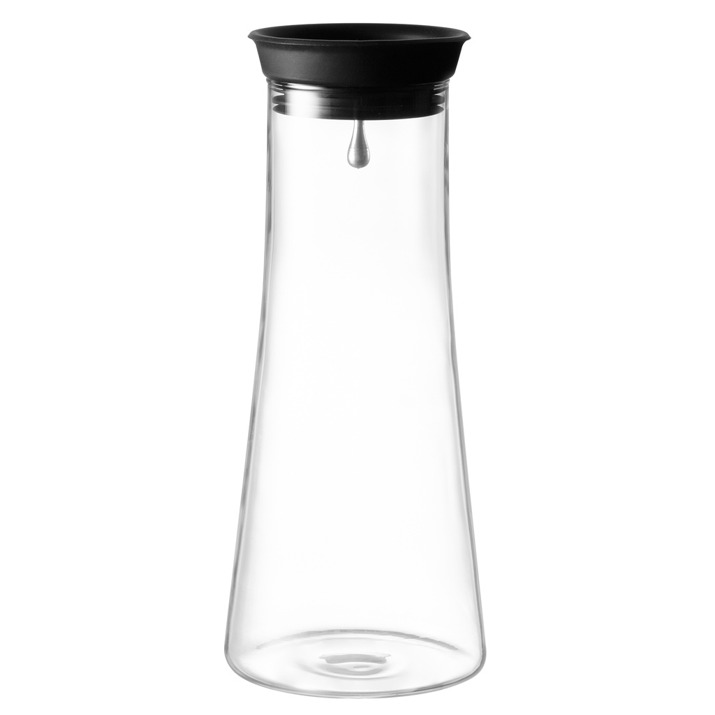 Glaskaraff med silikonlock 1 L