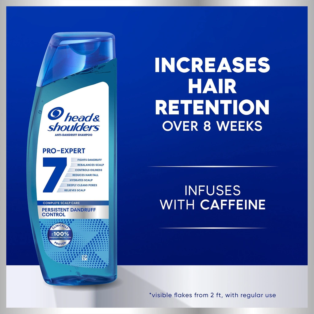 Mjällschampo Pro-Expert 7 Persistent Dandruff Control, 250ml