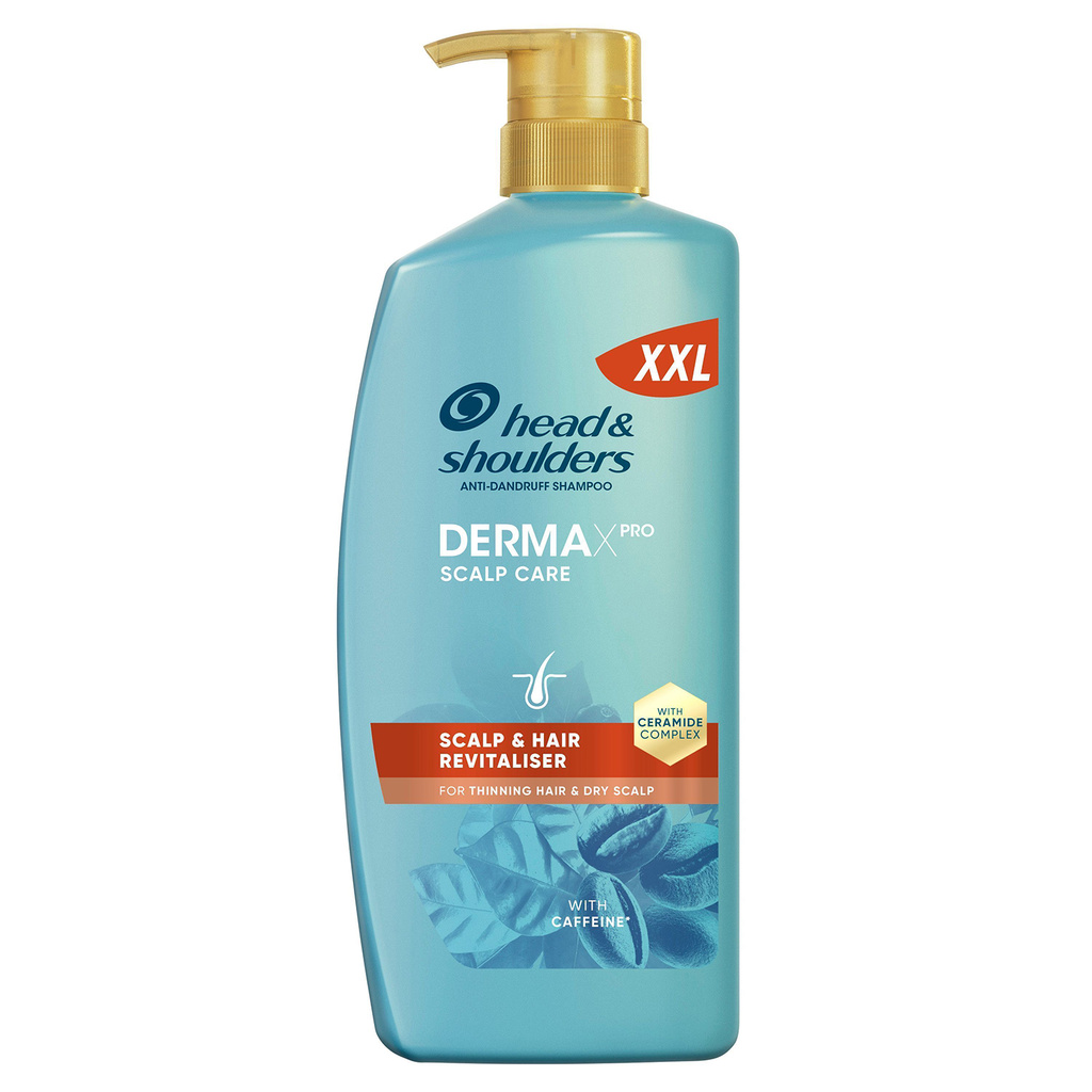DermaXPro Revitaliser Schampo mot mjäll med koffein, 800ml