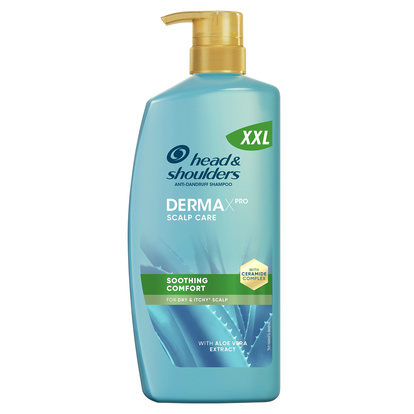 DermaXPro Soothing Comfort schampo mot mjäll, med Aloe Vera, 800ml
