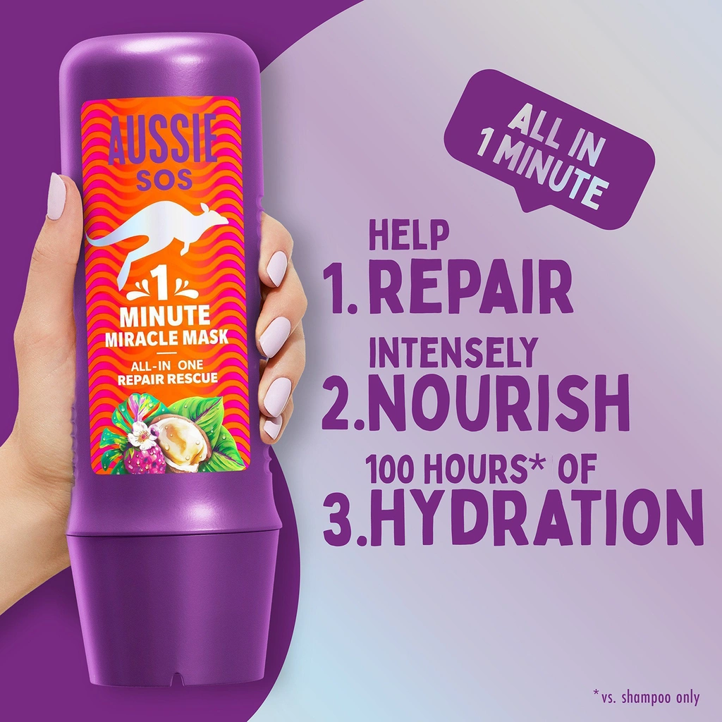 SOS 1 Minute Miracle All In One Repair Rescue Hårinpackning. 250ml