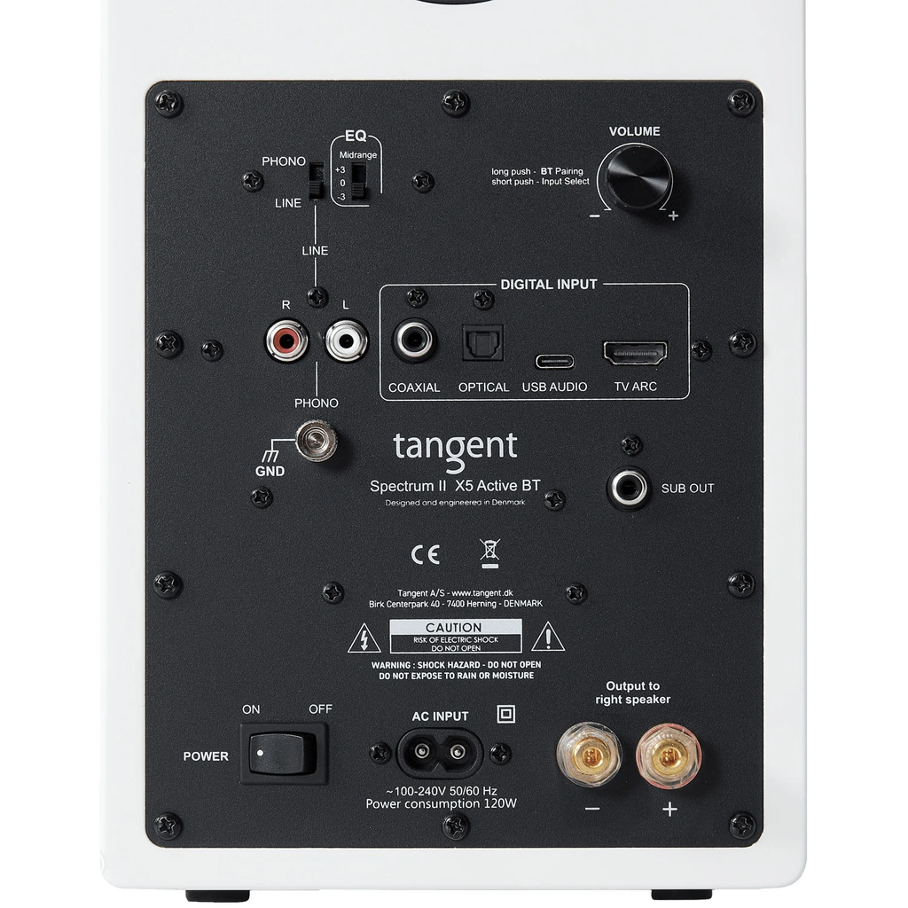 Högtalare Aktiva Spectrum X5 II BT HDMI Vita