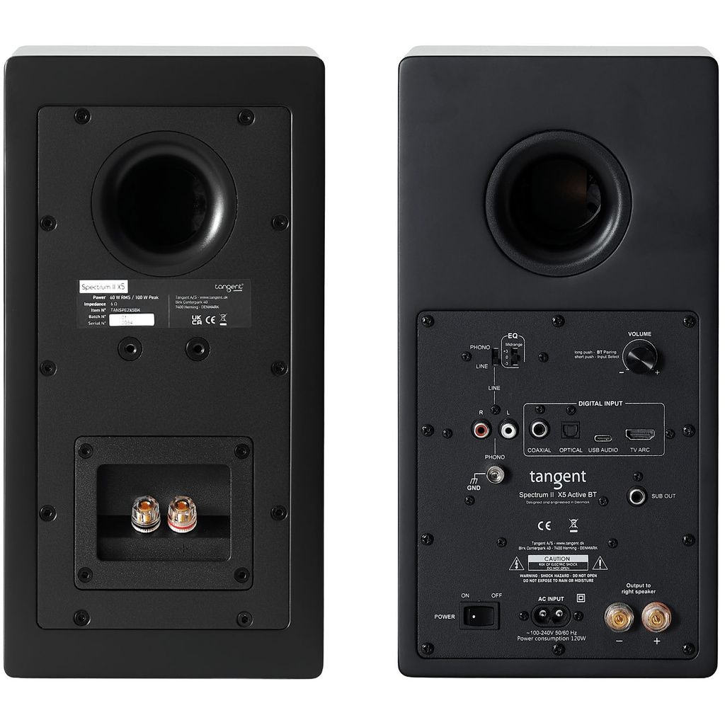 Högtalare Aktiva Spectrum X5 II BT HDMI Svarta