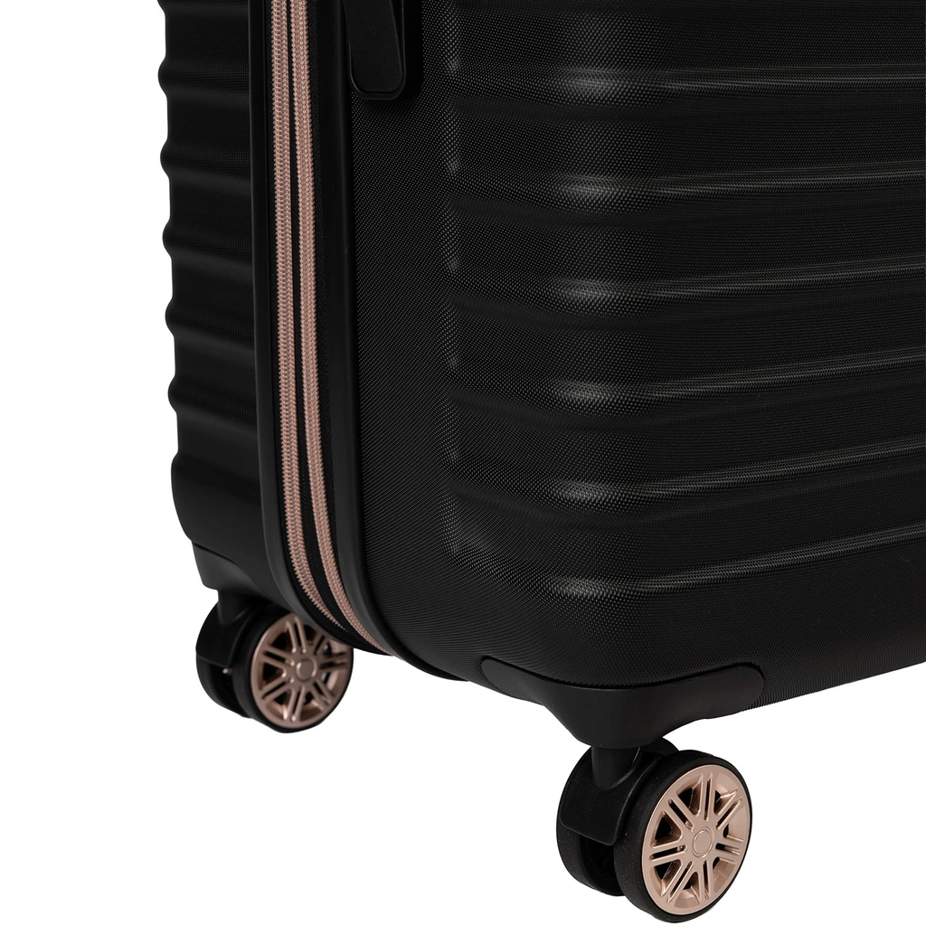 Suitcase Pasadena Large Black/Rosegold