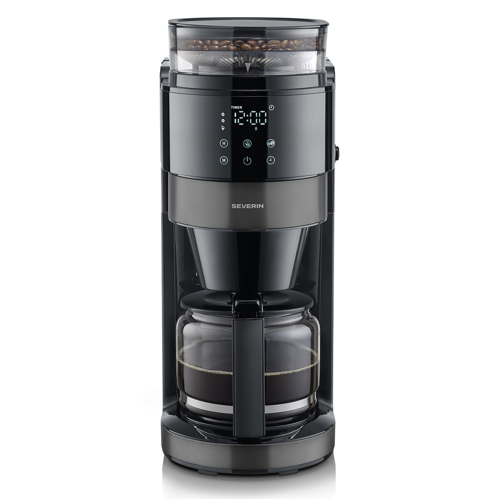 Kaffebryggare med kvarn Dark Inox KA 4830