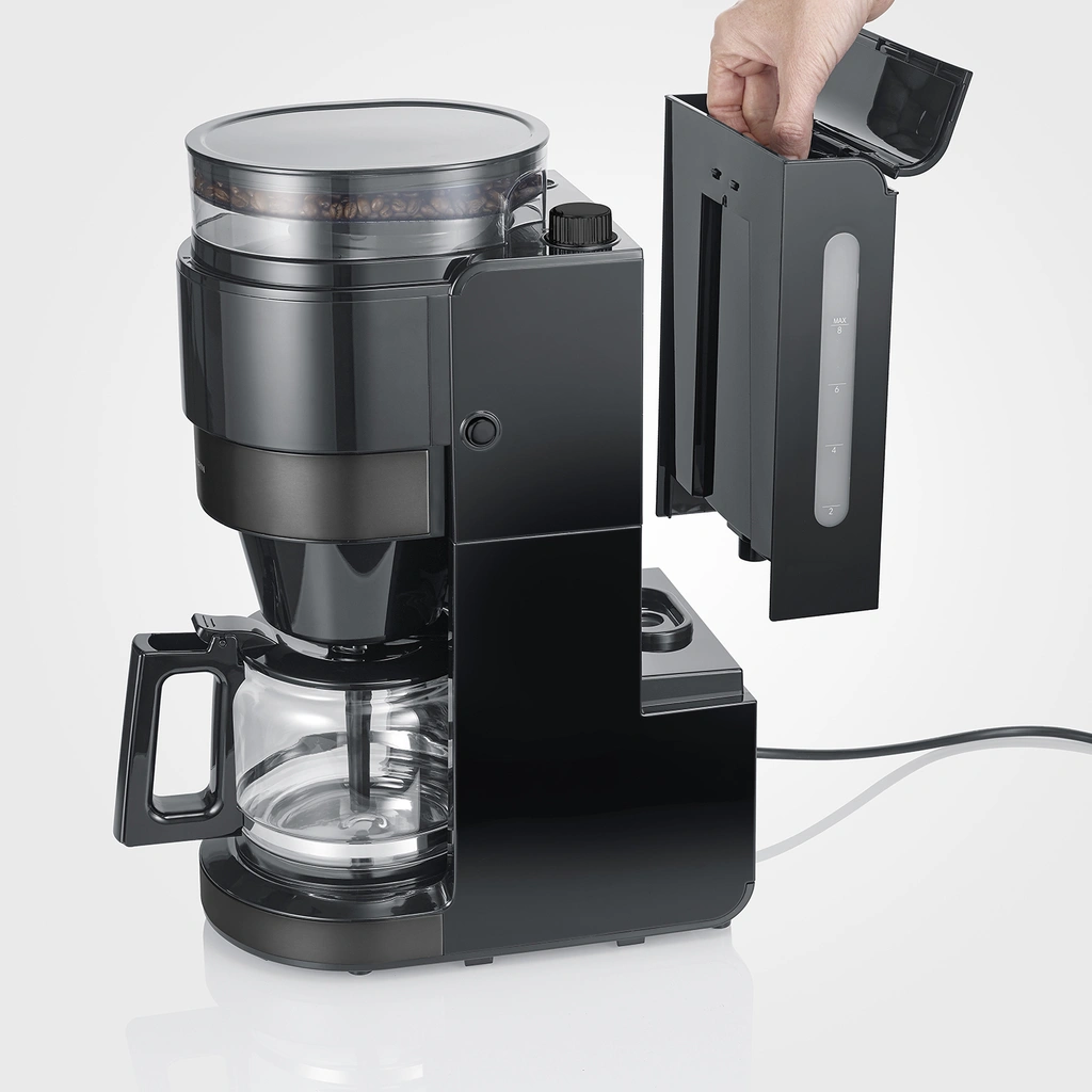 Kaffebryggare med kvarn Dark Inox KA 4830