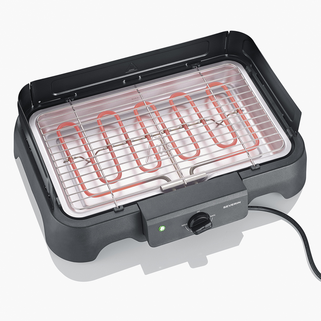 Electric BBQ table grill with grill grate PG 8593