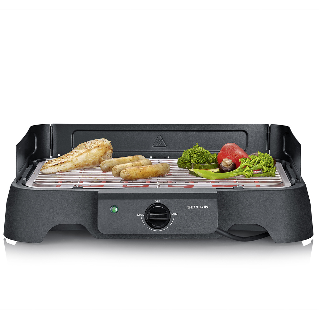 Electric BBQ table grill with grill grate PG 8593