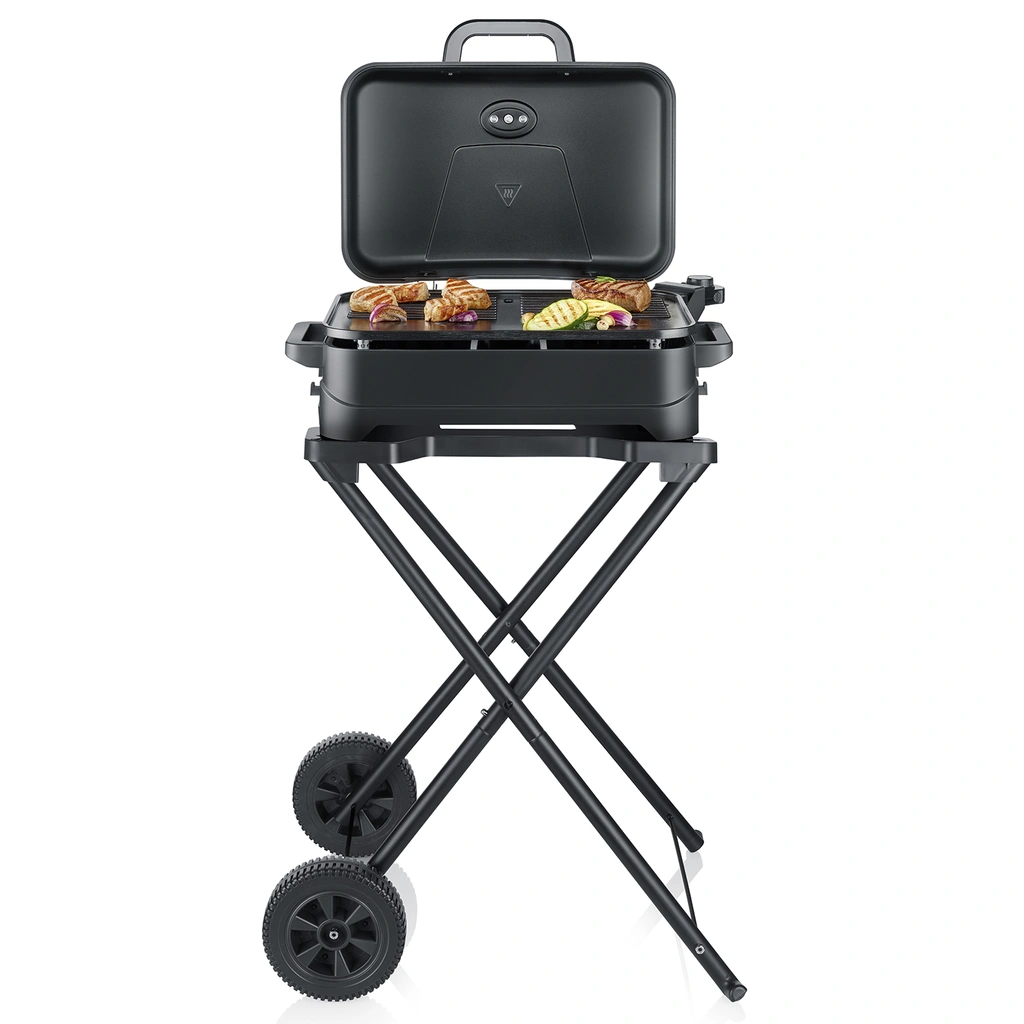 Elgrill PG 8598 med stativ,Lock & grillplatta 2300W