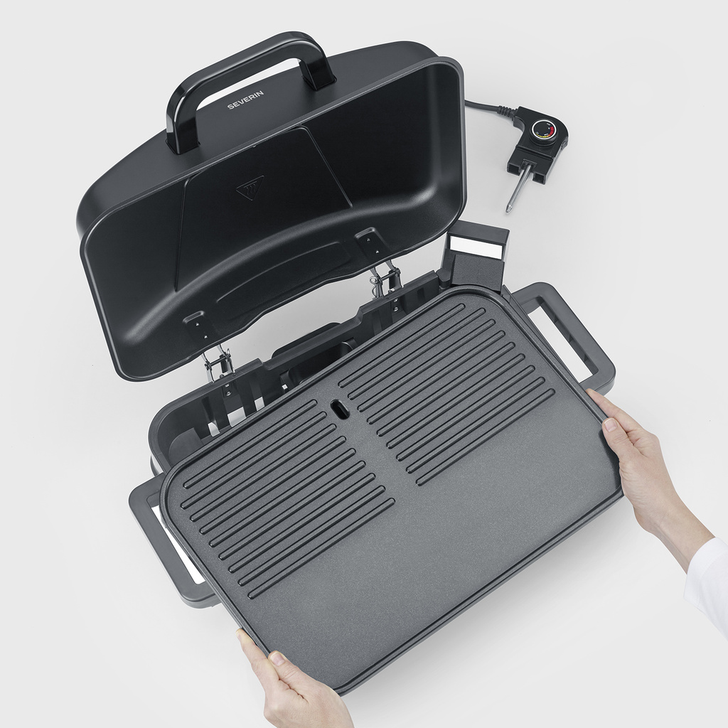 Elgrill PG 8598 med stativ,Lock & grillplatta 2300W