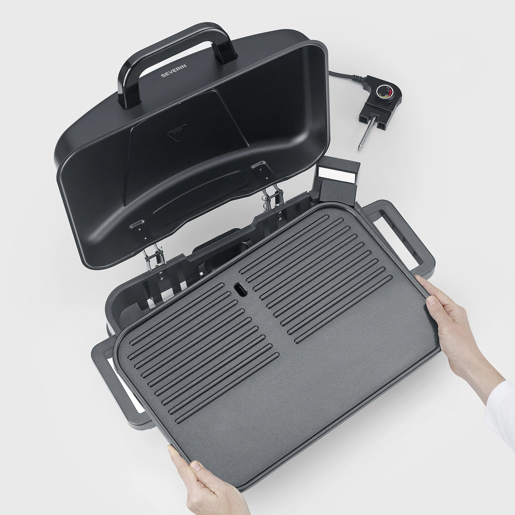 Elgrill PG 8598 med stativ,Lock & grillplatta 2300W