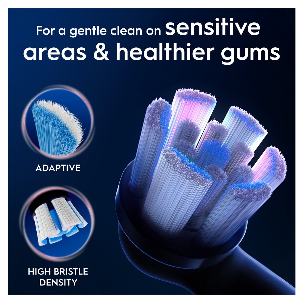 Borsthuvud iO Gentle Care Black 2st