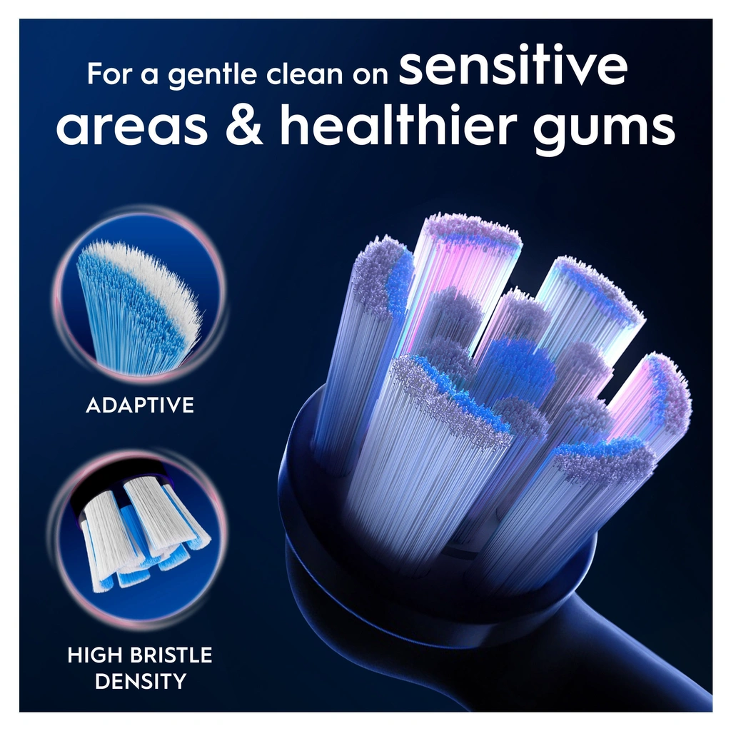 Borsthuvud iO Gentle Care Black 2st