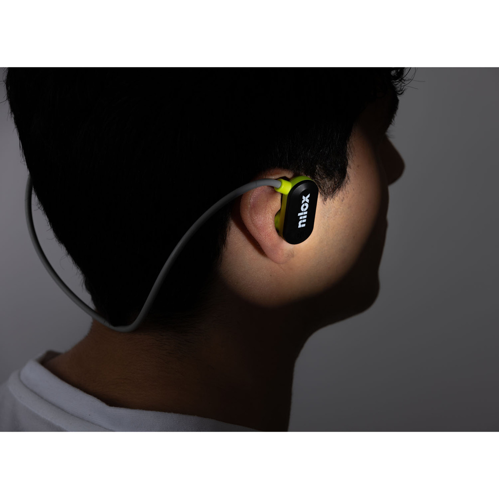 Hörlurar Sport Air Conduction ENC Airtunes Svart/Lime