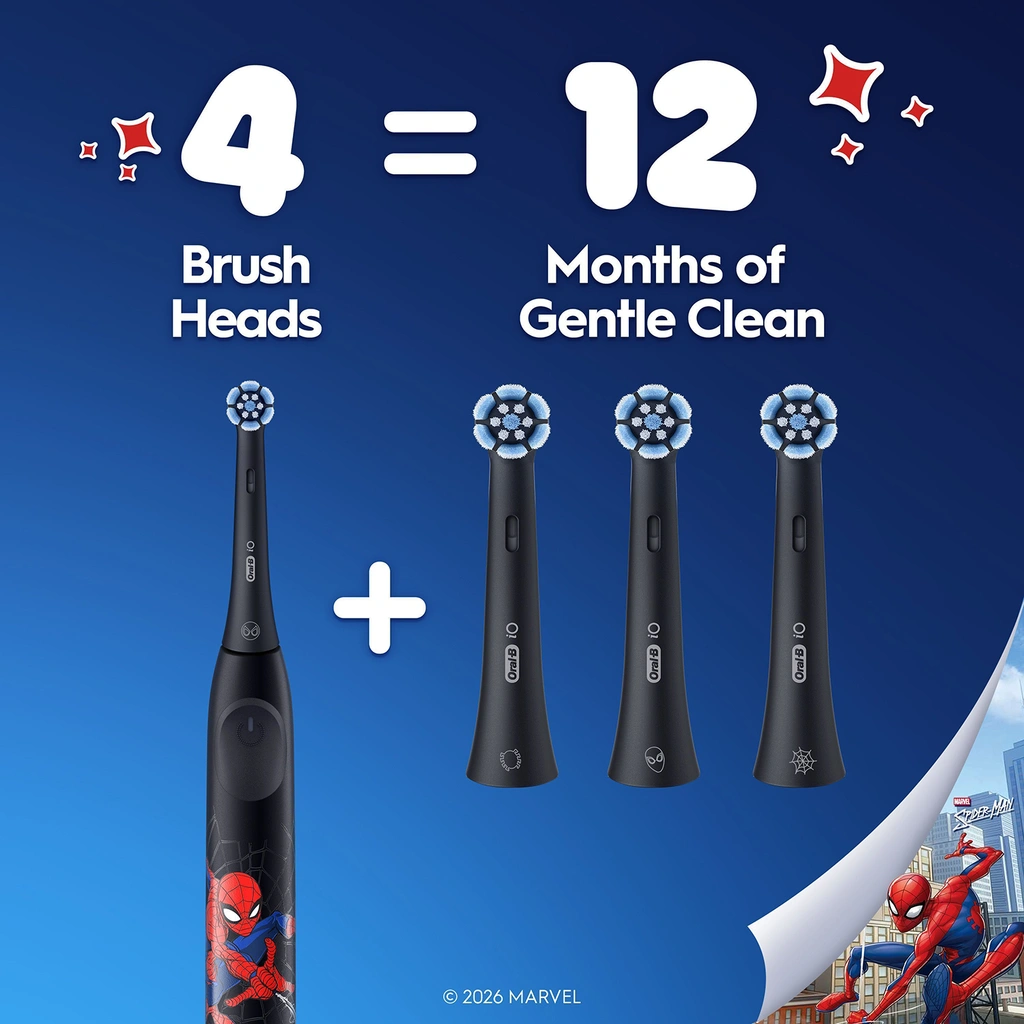 Borsthuvud iO Gentle Care Spiderman 2st
