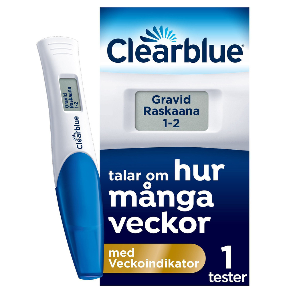 Digitalt  graviditetstest med veckoindikator, 1 digitalt test