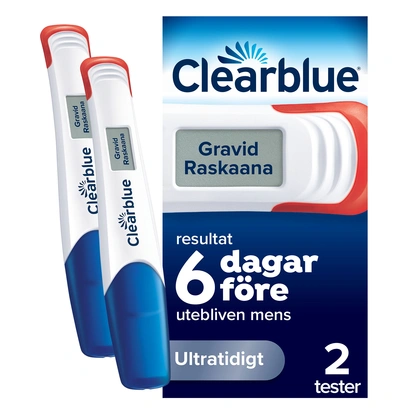 Graviditetstest, Digital Ultratidig Detektion, Resultat 6 Dagar Tidigare, 2 Tester