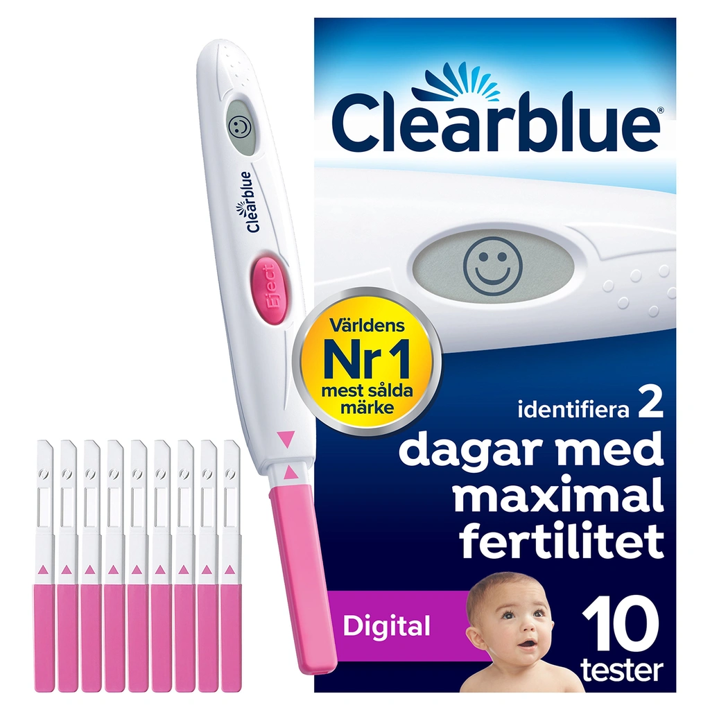 Digital Ägglossningstestkit, bevisat att hjälpa dig bli gravid, 1 digital hållare och 10 tester